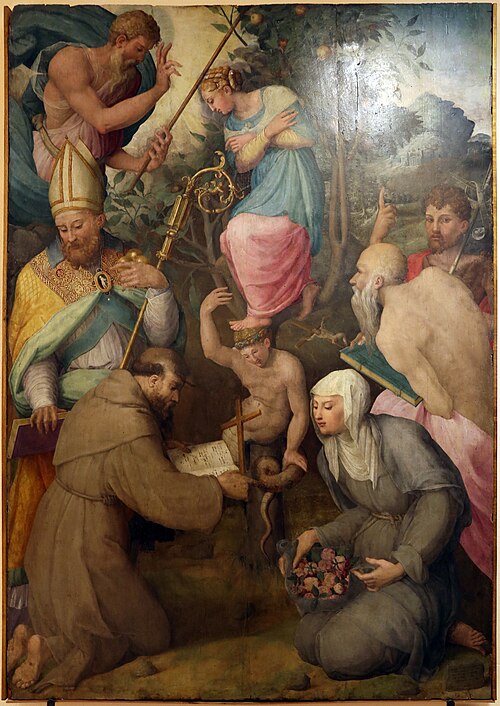 Allegoria dell'immacolata concezione e santi, 1545, Giovanni Antonio Lappoli