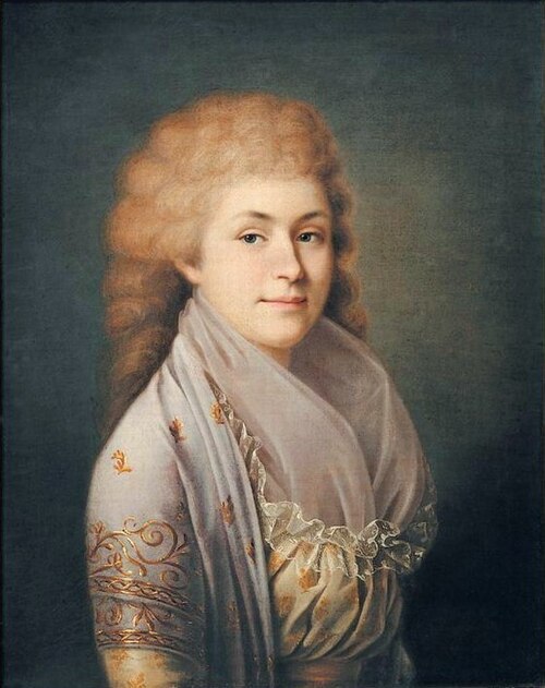 Porträt der Natalia Gribovskaya, 1795, Nikolay Argunov