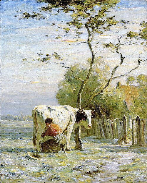 La Traite du matin, 1910, Horatio Walker