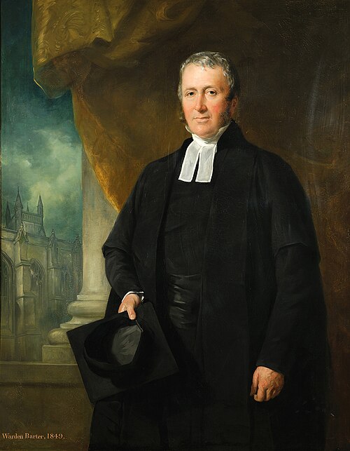 Robert Barter (1790–1861), Warden of Winchester College, 1849, Francis Grant