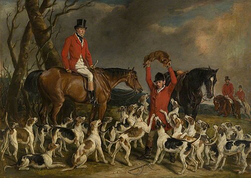 The Kill: the Earl of Bradford, with the Belvoir Hounds, , Francis Grant