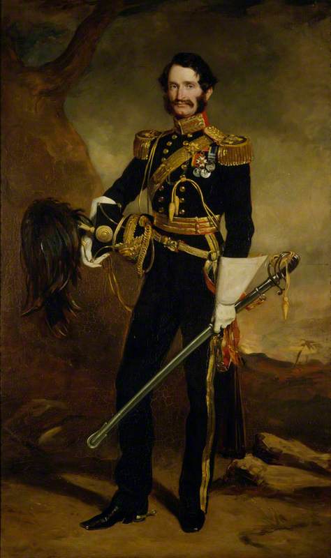 General Sir James Hope Grant, 1808 - 1875. Soldier (As Colonel of the 9th Lancers), 1853, Francis Grant