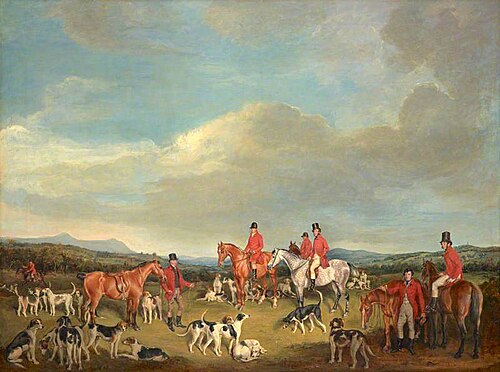 A Meet of the Fife Hounds, 1833, Francis Grant