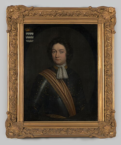 Portrait of a m,an, possibly Maximiliaan Jacob van Renesse (1669-1738), 1687, Cornelis (II) Janssens van Ceu