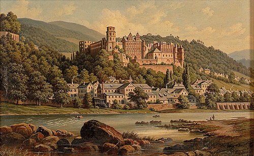 View of Heidelberg, 1904, Hubert Sattler