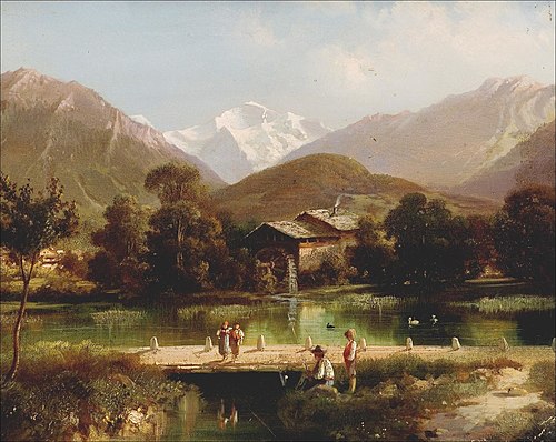 Wassermühle mit Bergblick, , Hubert Sattler