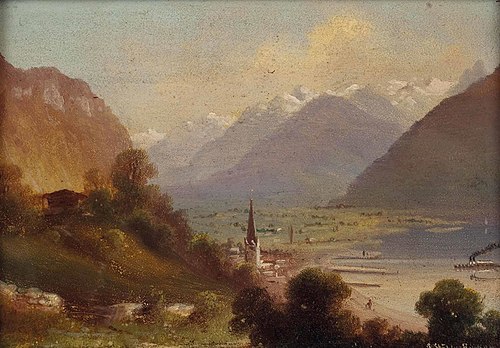Seelandschaft, , Hubert Sattler