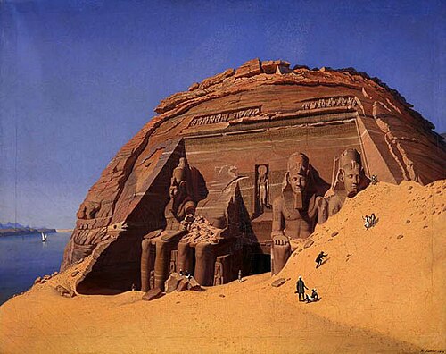 Abou Simbel, 1850, Hubert Sattler