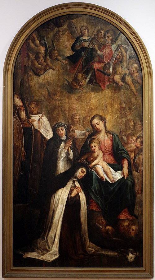 Saint Mary Magdalene of Pazzi crowned with thorns, 1675, Marcos da Cruz