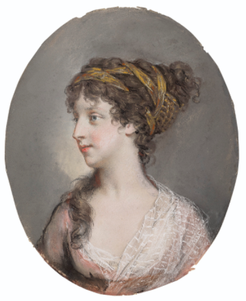Portrait of Caroline, née Fitzgerald, Countess of Kingston, , Hugh Douglas Hamilton