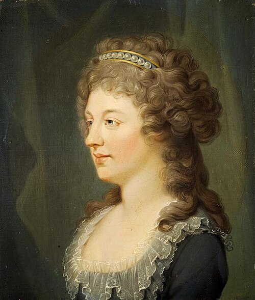 Charlotte Stuart, Duchess of Albany, 1753 - 1789. Daughter of Prince Charles Edward Stuart, 1785, Hugh Douglas Hamilton