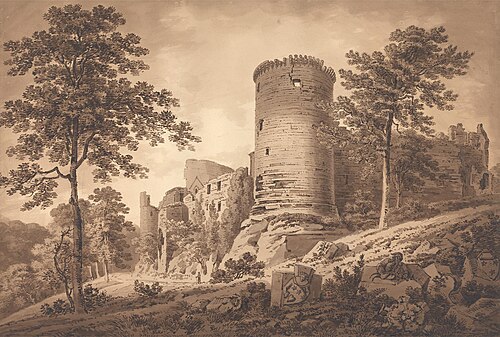 Bothwell Castle, Lanarkshire, 1798, Hugh William Williams