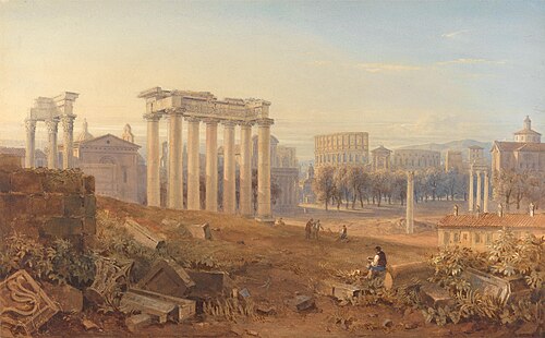 View of the Forum in Rome, 1828, Hugh William Williams