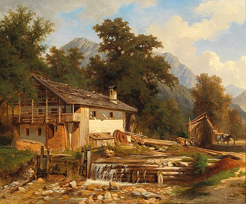 Motif of Tyrol by the Achensee, 1871, Hugo Darnaut