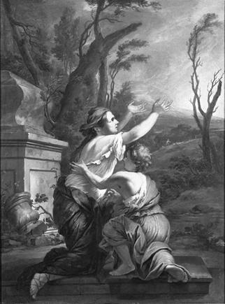 Hagar and Ishmael in the Desert, 1700, Johannes Voorhout