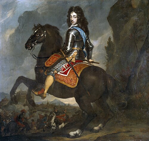 Equestrian portrait of King William III of England, 1667, Johannes Voorhout