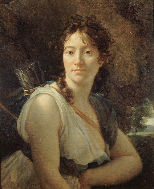 Portrait de Mademoiselle Duchesnois (1777-1835), sociétaire de la Comédie-Française, dans le rôle de, 1801, François Gérard
