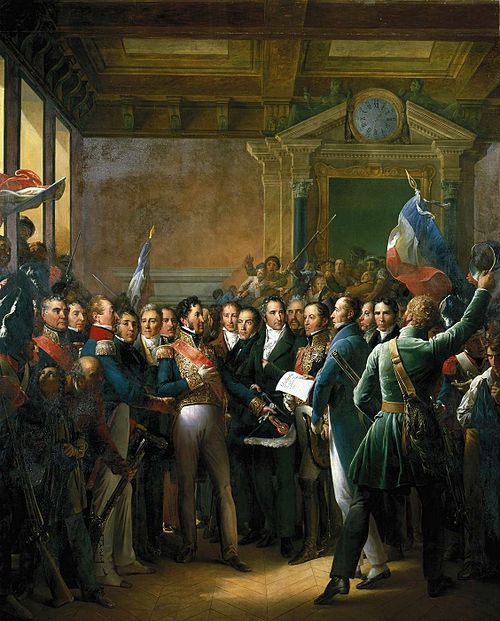 Lecture à l'Hôtel de Ville de Paris de la Déclaration des Députés et de la Proclamation du Duc d'Orl, 1836, François Gérard