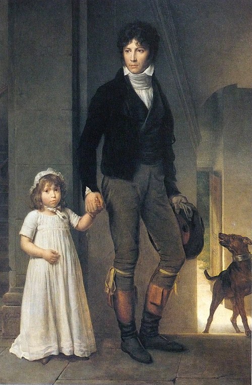 Jean-Baptiste Isabey et sa fille, enfant, 1795, François Gérard