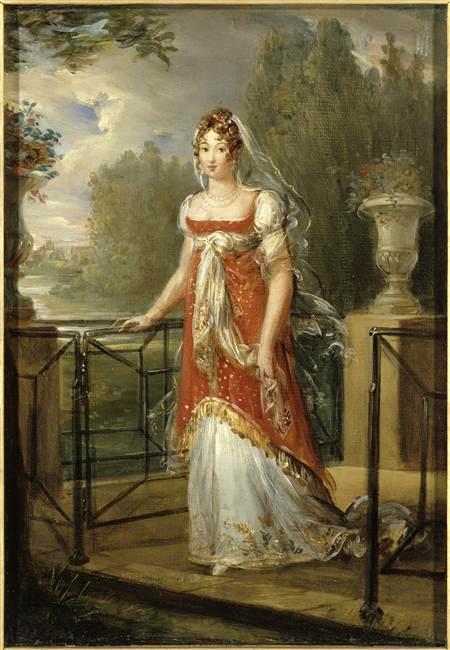 Marie-Annuciade-Caroline Bonaparte, reine de Naples, au château de Neuilly (1782-1839), 1850, François Gérard