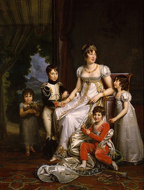 Caroline, reine de Naples et ses enfants, 1809, François Gérard