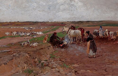 Peasants with Horses, , Hugo Mühlig