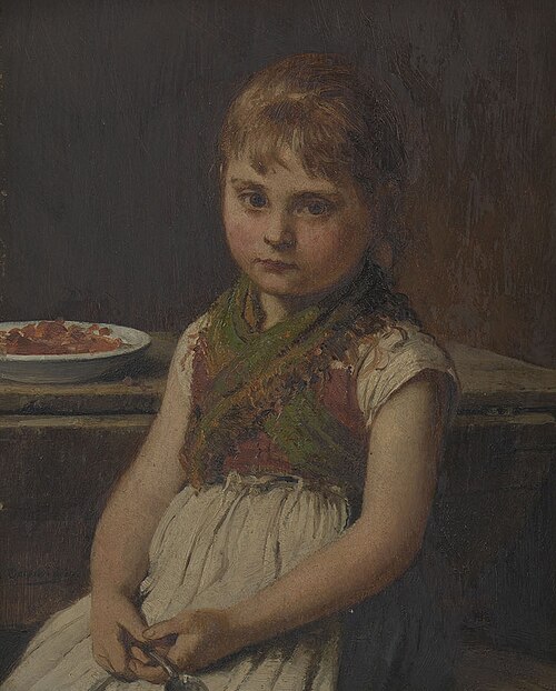 A Country Girl, 1875, Hugo Oehmichen