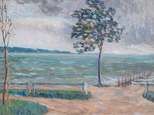 By the Kiel fjord, 1911, Alma del Banco