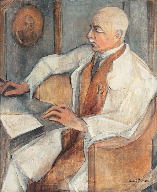Portrait of a doctor, 1927, Alma del Banco