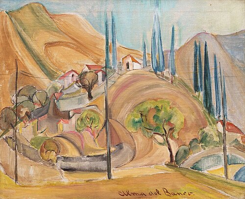 Südliche Landschaft, 1932, Alma del Banco