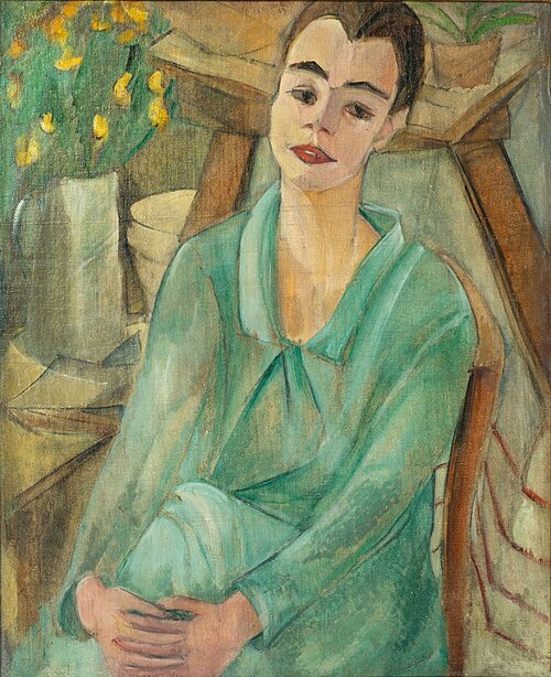 Lady in green, 1925, Alma del Banco