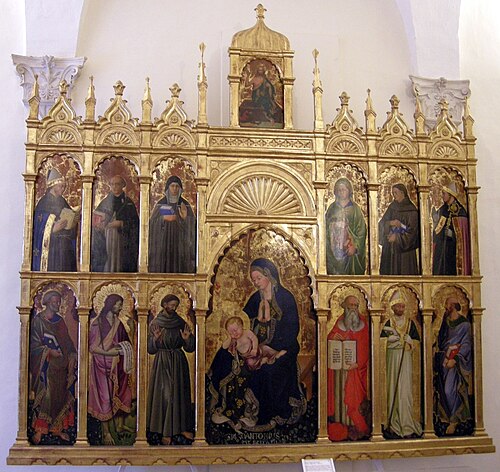 polittico madonna col bambino e santi, , Antonio Alberto