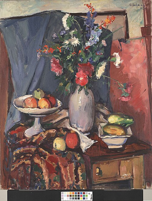 Natüürmort lilledega, 1939, Andrus Johani