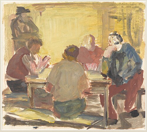 Mehed laua ümber, 1933, Andrus Johani