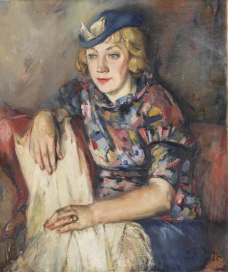 Daami portree, 1935, Andrus Johani