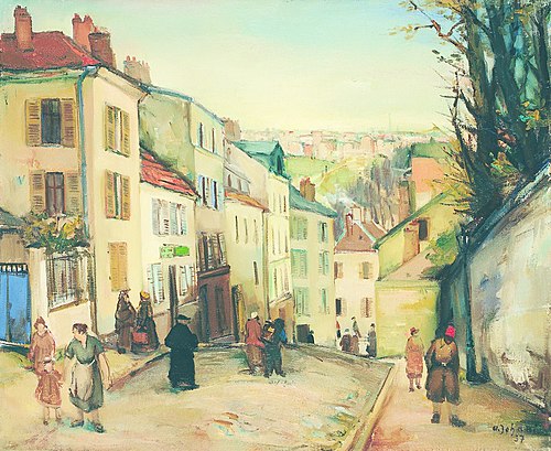 Tänav Pariisi äärelinnas, 1937, Andrus Johani