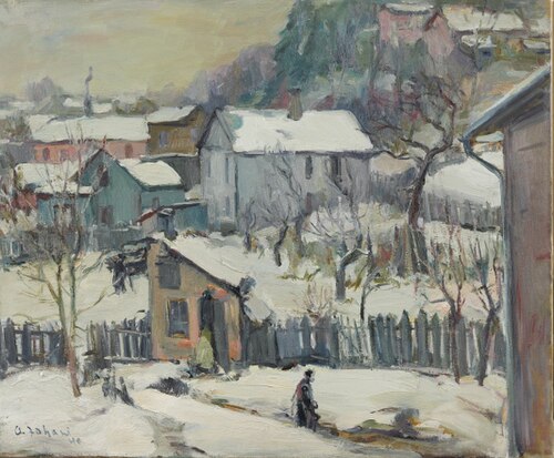 Talvine Tartu vaade, 1940, Andrus Johani
