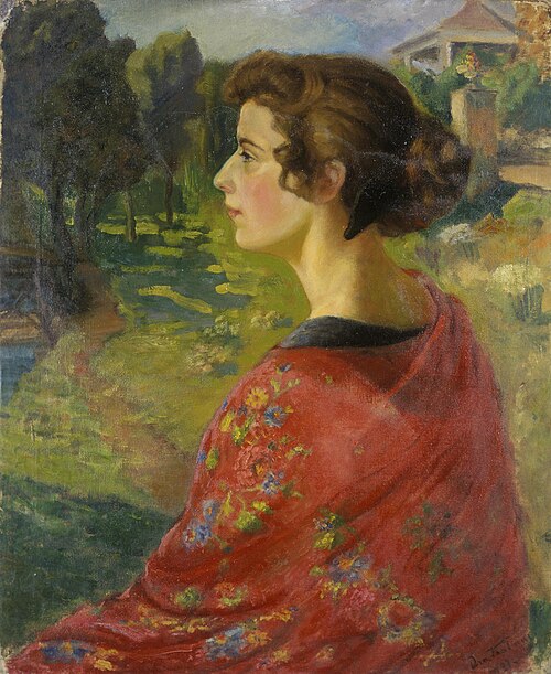 Naise portree, 1921, Arnold Kalmus