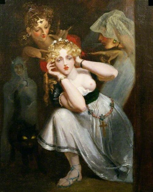 Bertalda Frightened by Apparitions, , Theodor von Holst