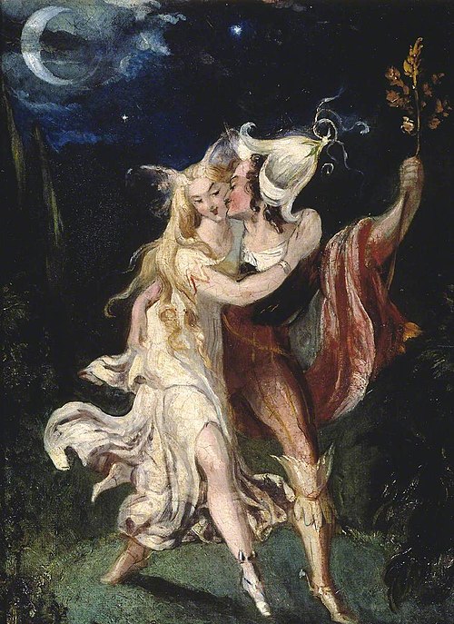The Fairy Lovers, 1840, Theodor von Holst