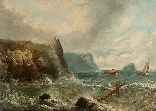 Tantallon Castle, 1850, John Thomson