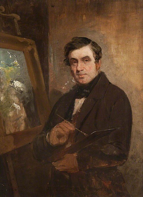 Self Portrait at an Easel, 1816, John Thomson