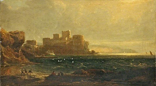 Tantallon Castle, 1837, John Thomson