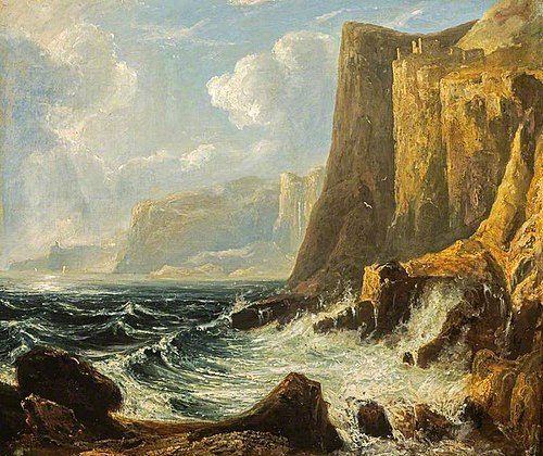 A Cliff Scene (Fast Castle), , John Thomson
