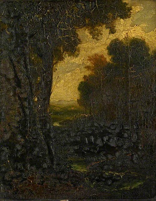 Trees on the Bank of a Stream, , John Thomson