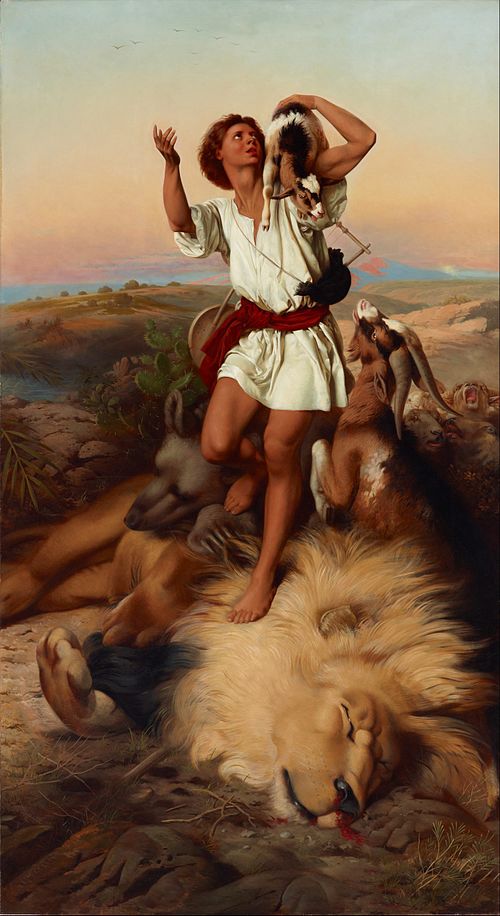 David's first victory, 1868, William Strutt
