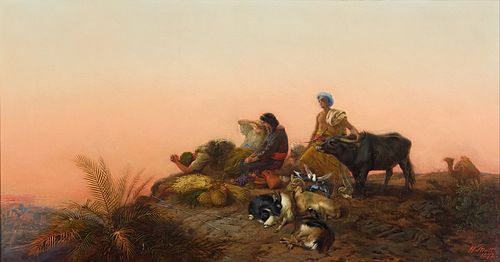 Jerusalem pilgrims, 1872, William Strutt