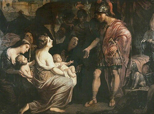 Coriolanus Taking Leave of His Wife and Children, , Lorenzo Pasinelli