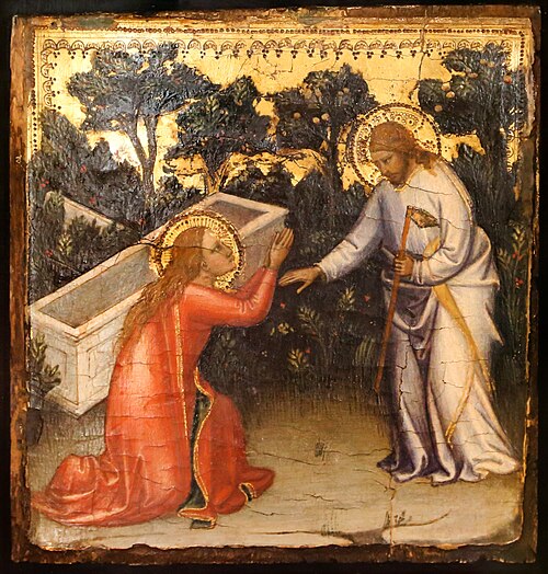 Scènes de la Vie du Christ : Noli me Tangere., 1450, Mariotto di Nardo