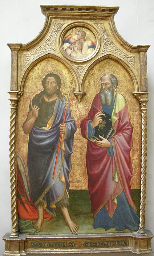 Saints John the Baptist and John the Evangelist, 1408, Mariotto di Nardo